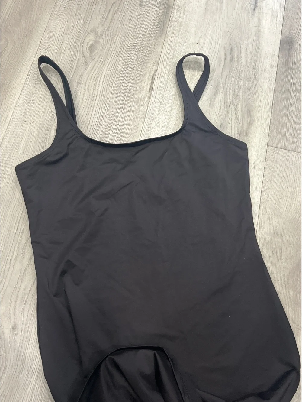Skims Swim tank dress in Onyx